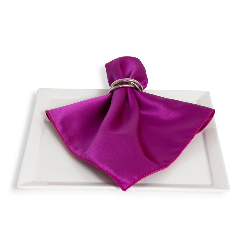 Matte Satin Magenta Napkin