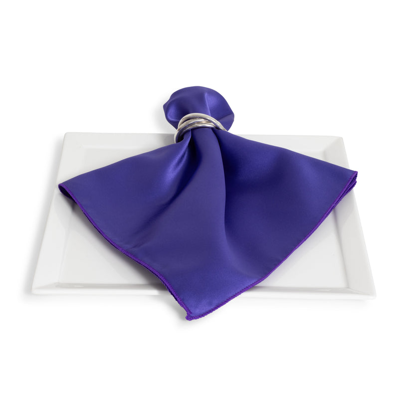 Matte Satin Purple Napkin