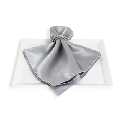 Matte Satin Silver Napkin