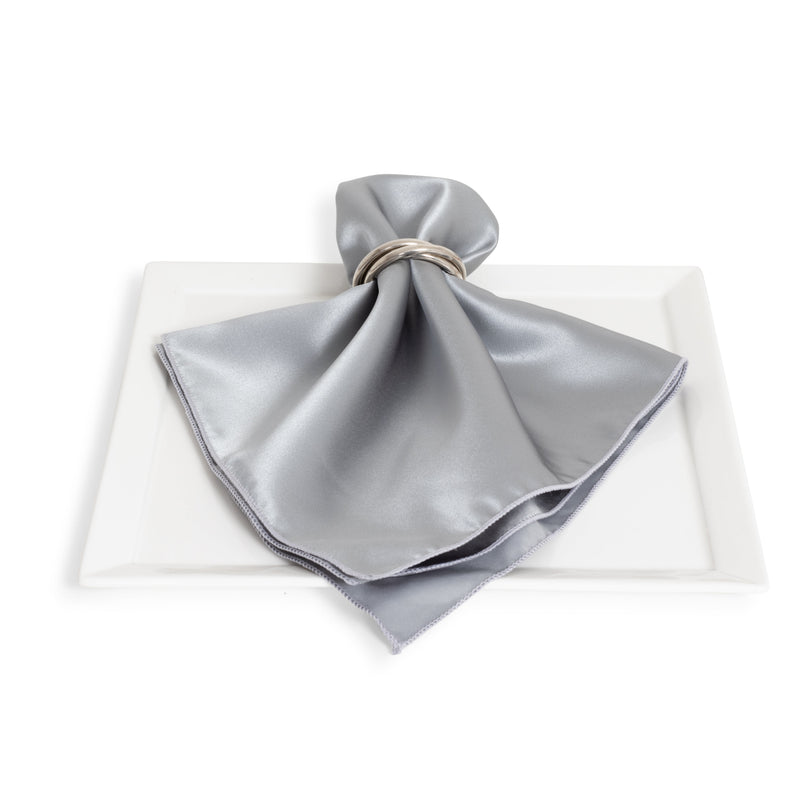 Matte Satin Silver Napkin