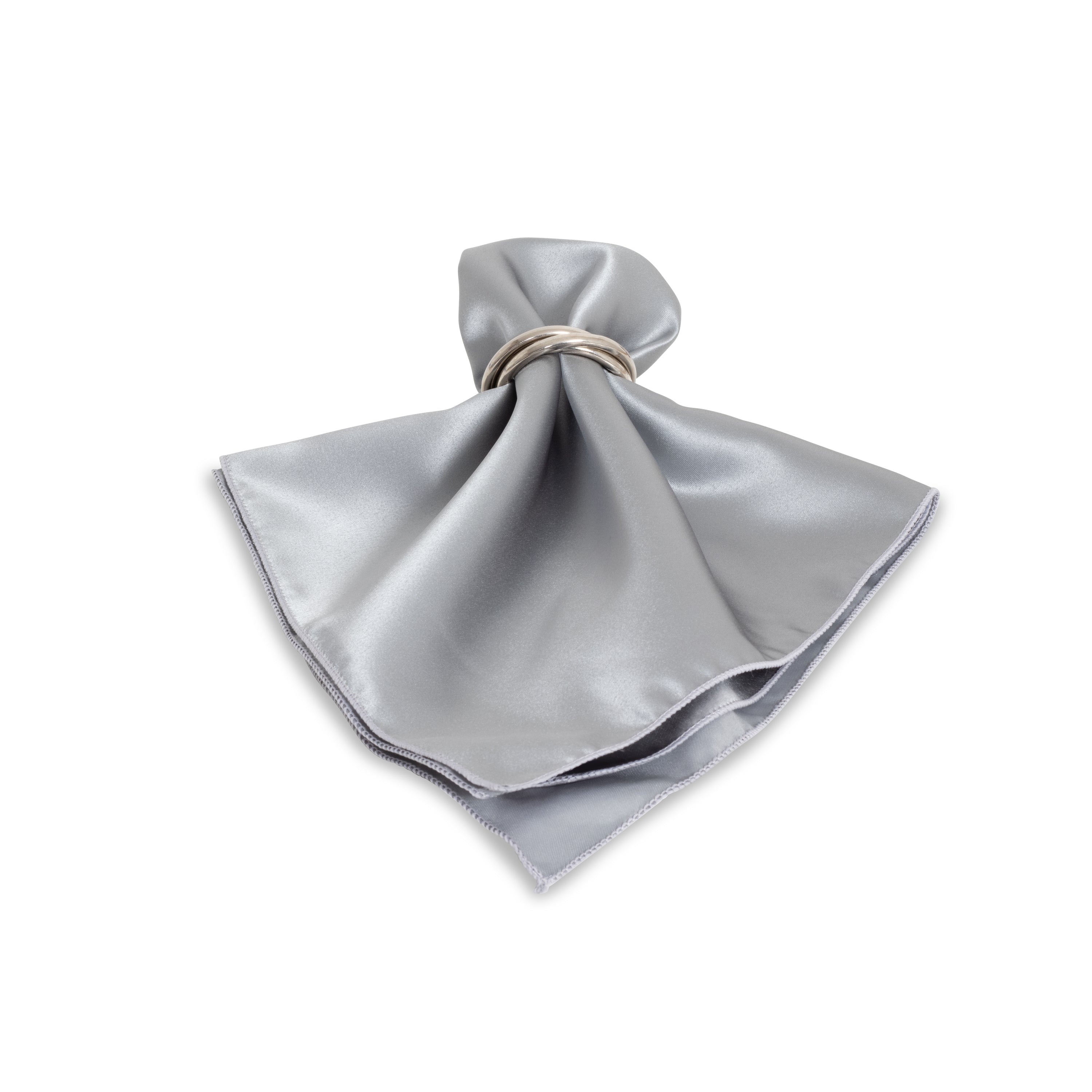 Matte Satin Silver Napkin