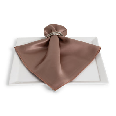 Matte Satin Taupe Napkin
