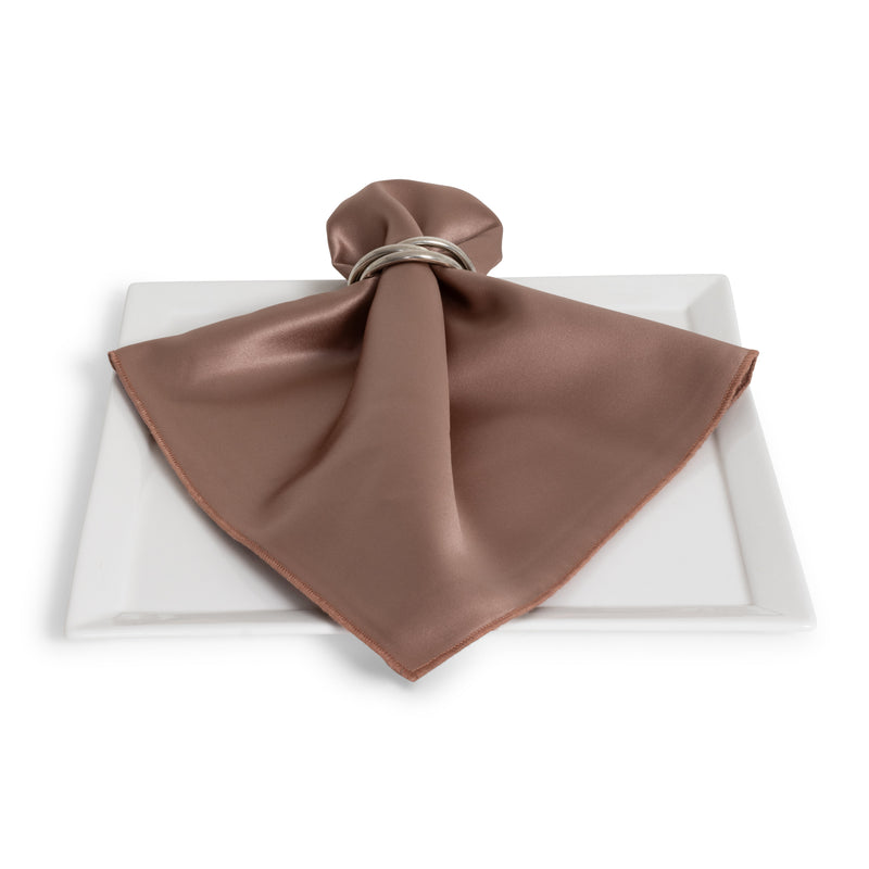Matte Satin Taupe Napkin