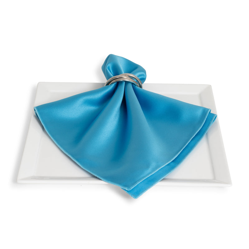 Matte Satin Turquoise Napkin