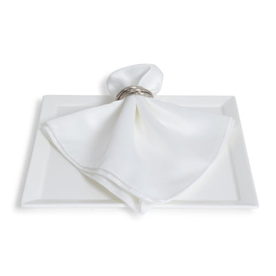 Matte Satin White Napkin