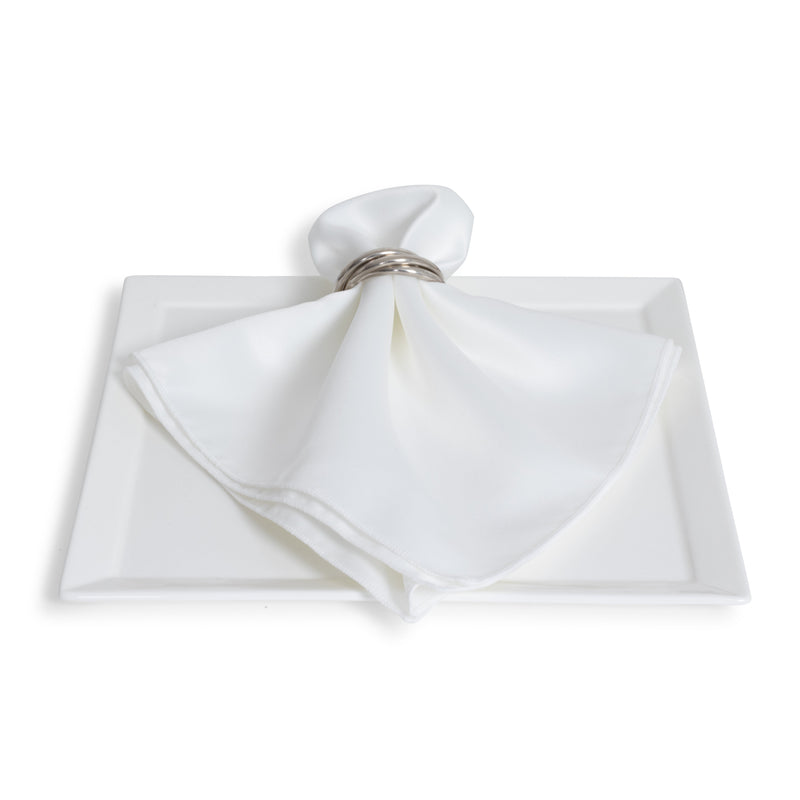 Matte Satin White Napkin
