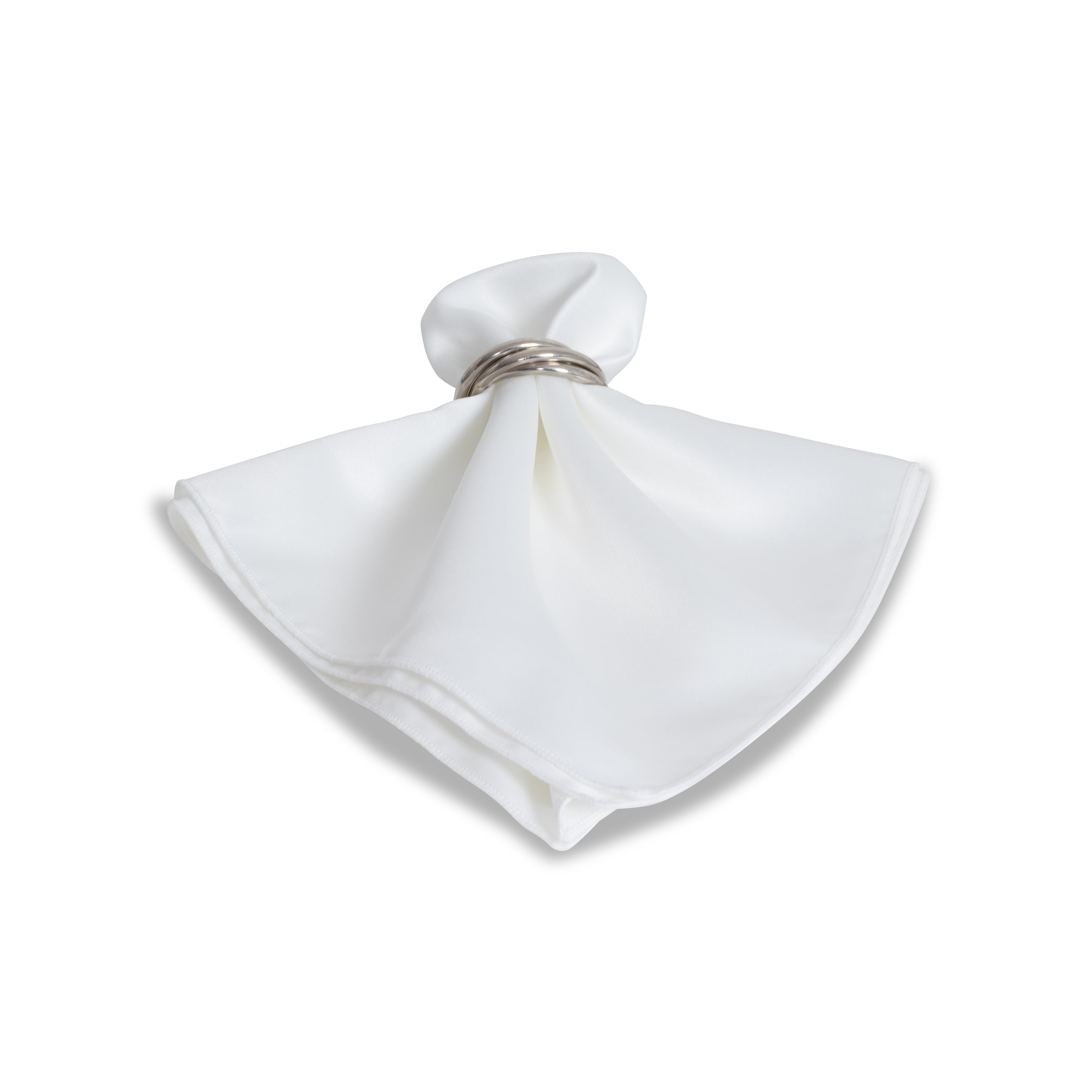 Matte Satin White Napkin