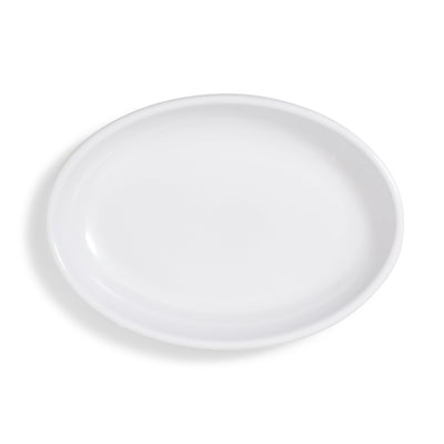 Melamine White Oval 20"