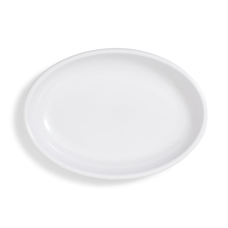 Melamine White Oval 20"