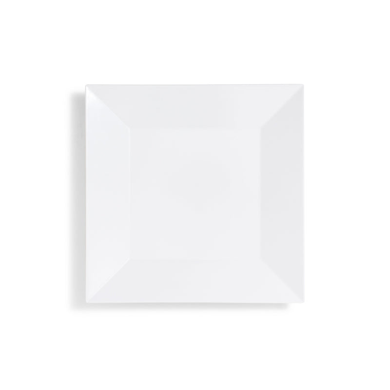 Melamine White Rim Square Platter