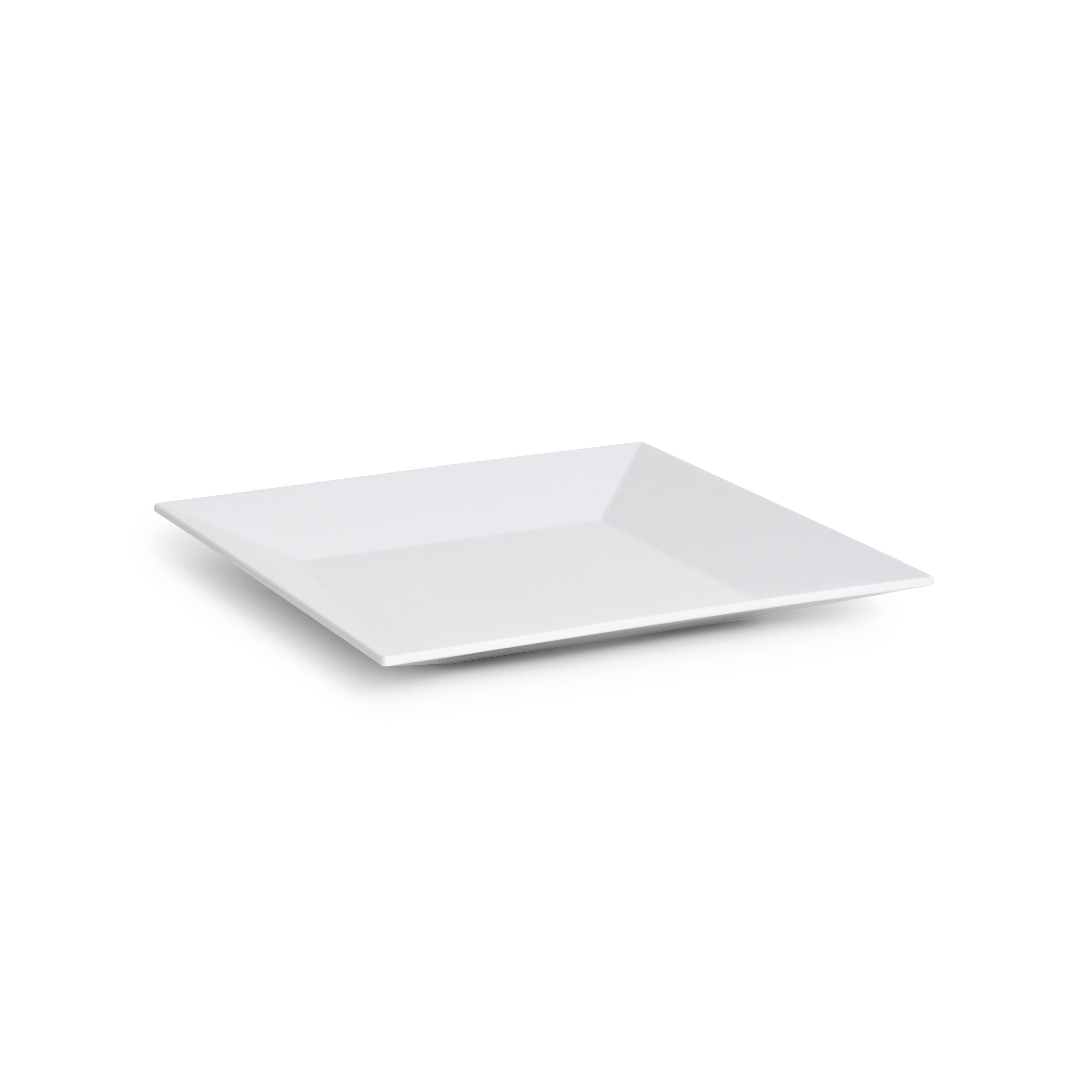 Melamine White Rim Square Platter