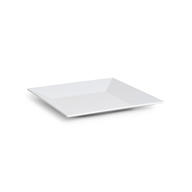 Melamine White Rim Square Platter