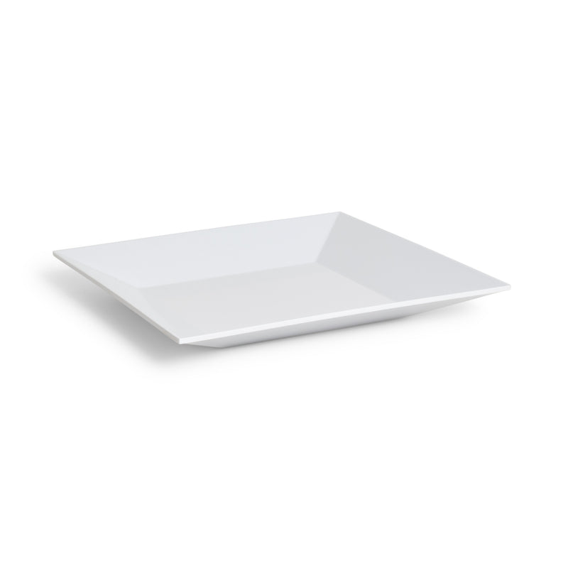 Melamine White Rim Square Platter