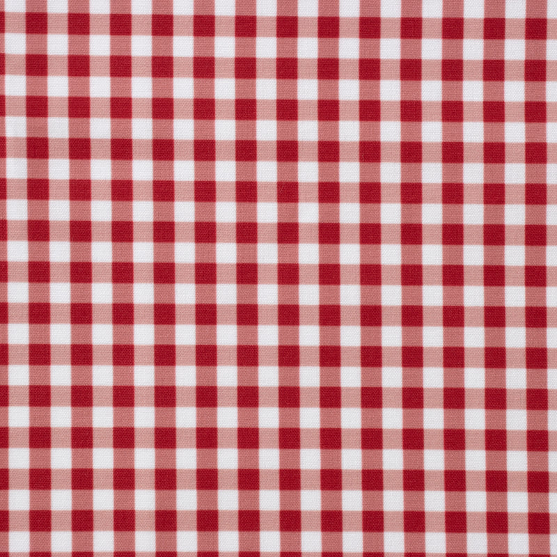 Micro Check Cherry Red