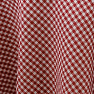 Micro Check Cherry Red