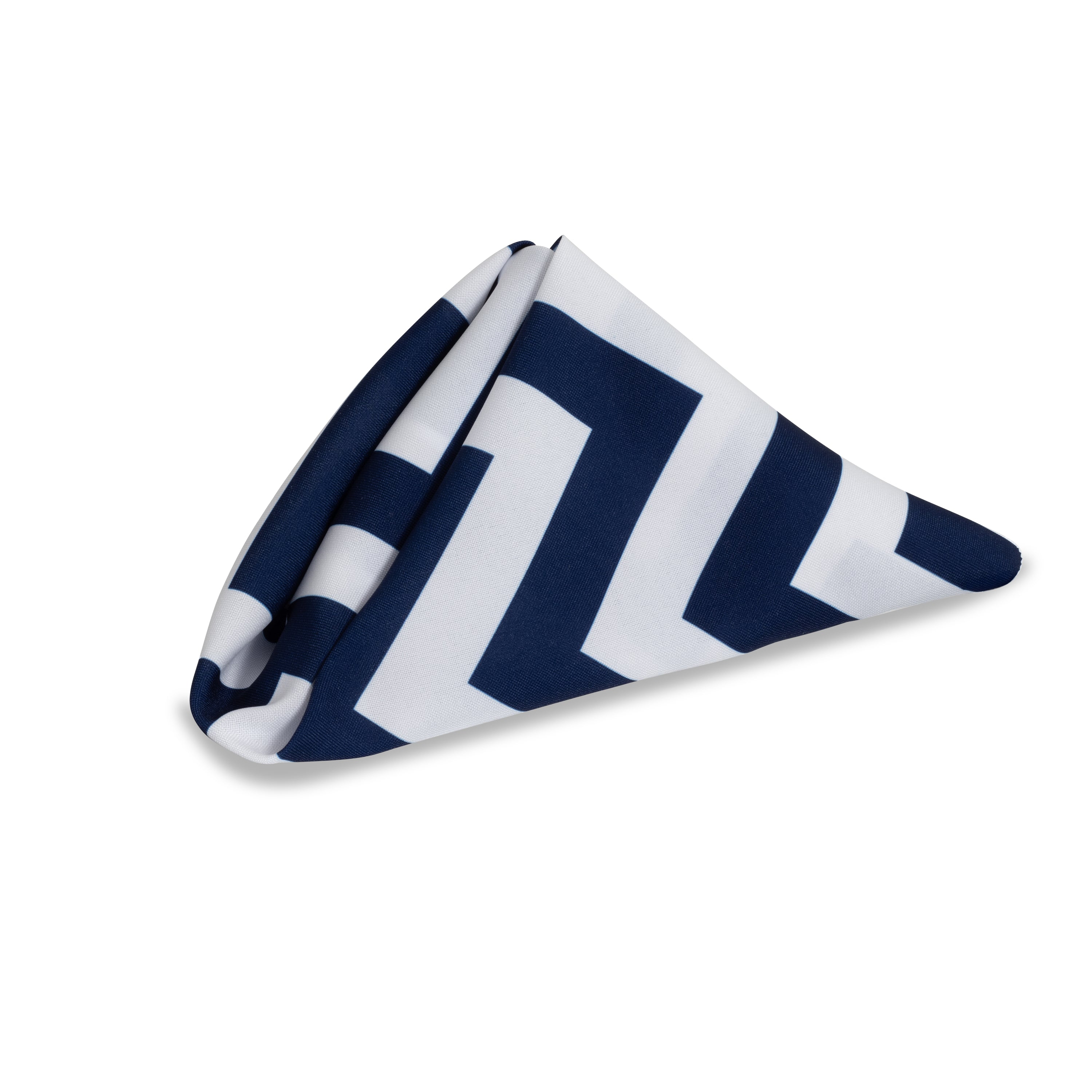 Navy Chevron Napkin