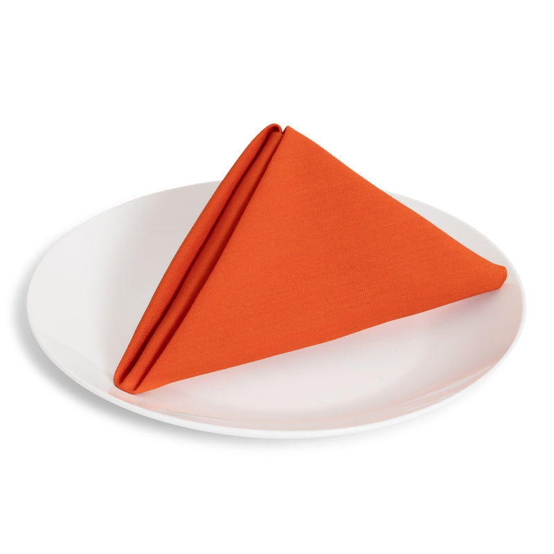 Solid Cotton Nouveau Orange Napkin