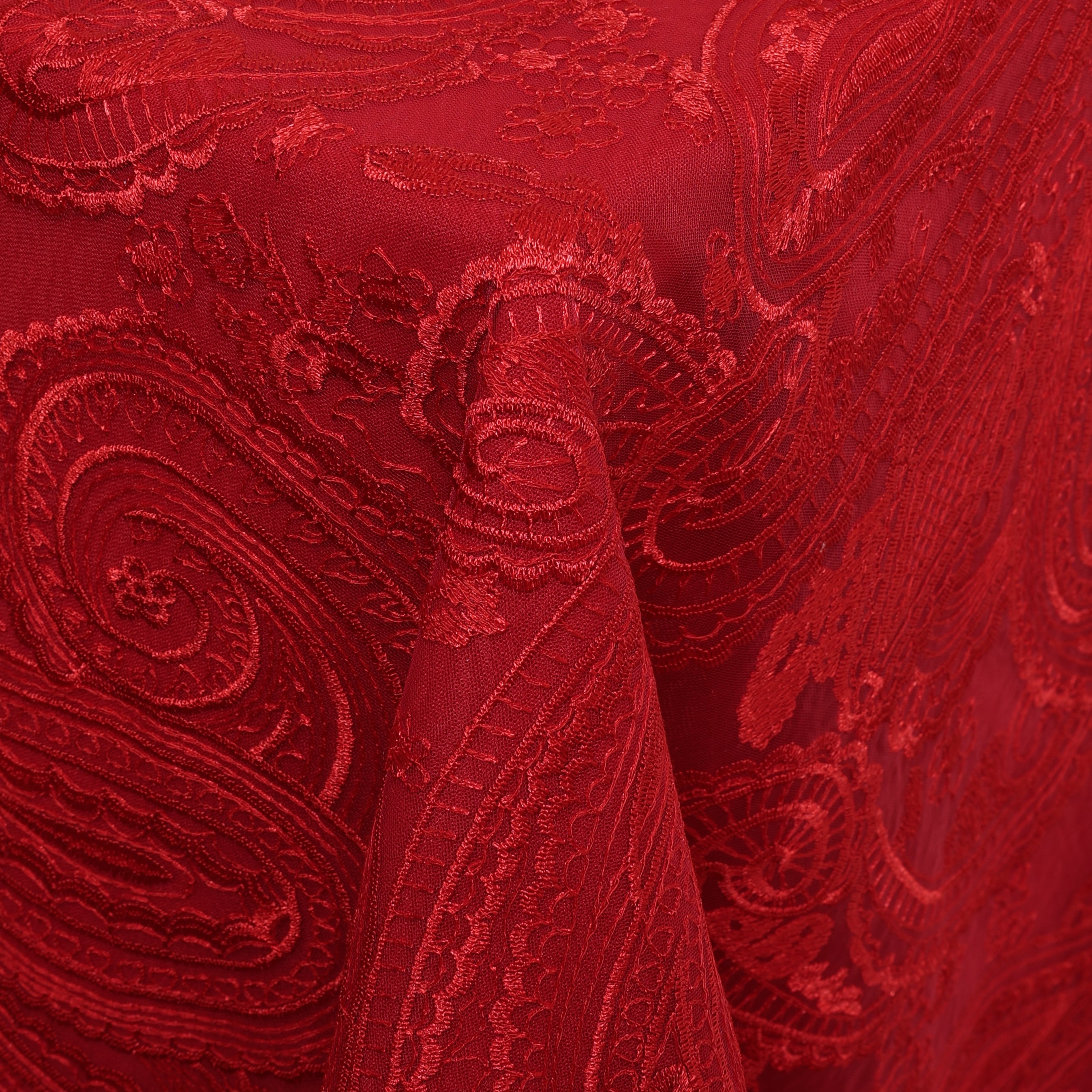 Paisley Lace Red