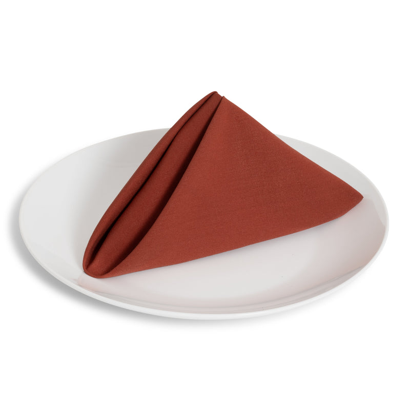 Solid Cotton Nouveau Paprika Napkin