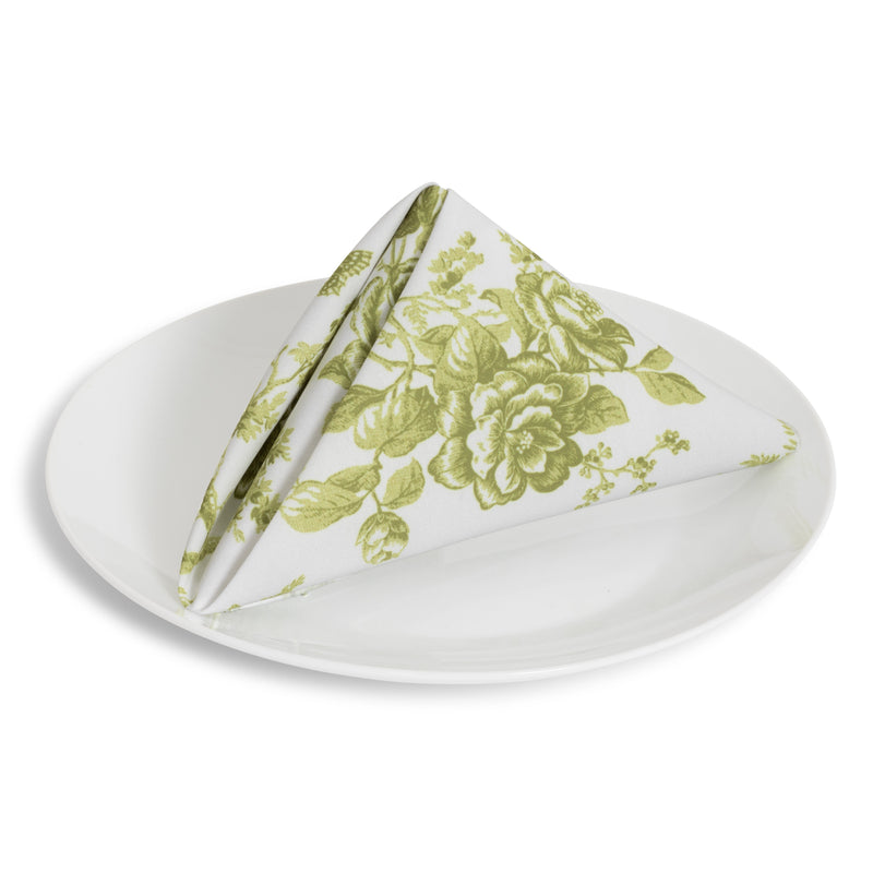 Party Toile Avocado Napkin
