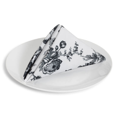 Party Toile Black Napkin