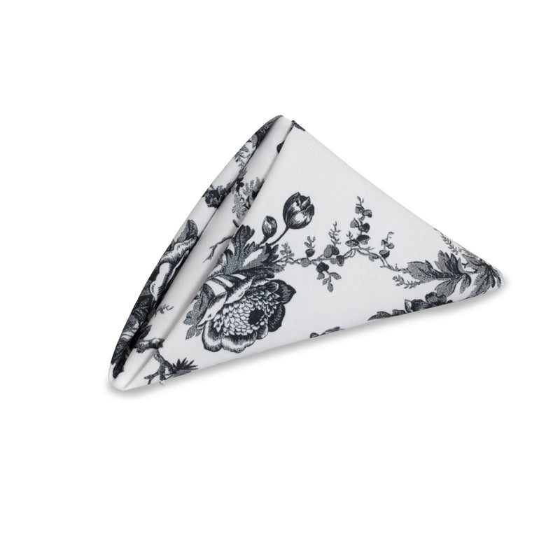 Party Toile Black Napkin