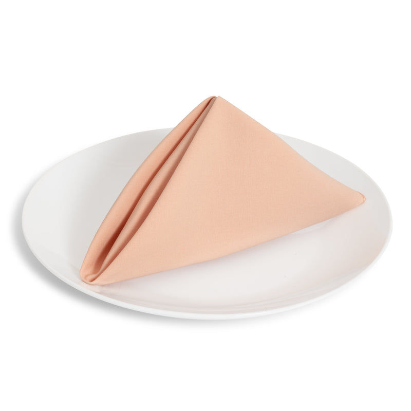 Solid Cotton Nouveau Peach Napkin