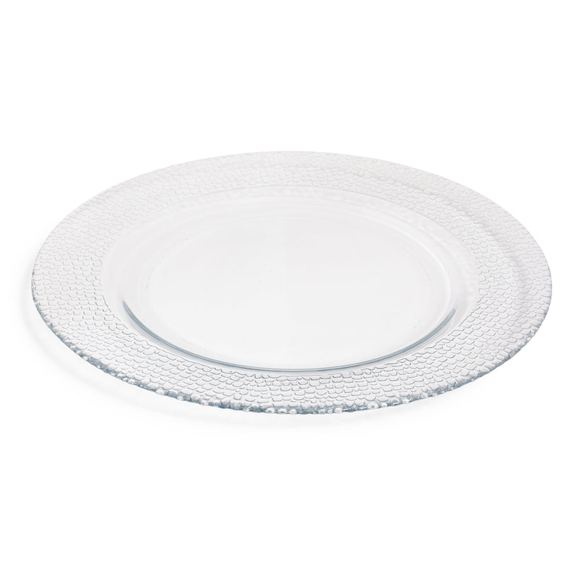 Pebble Glass Dinner 10.5"