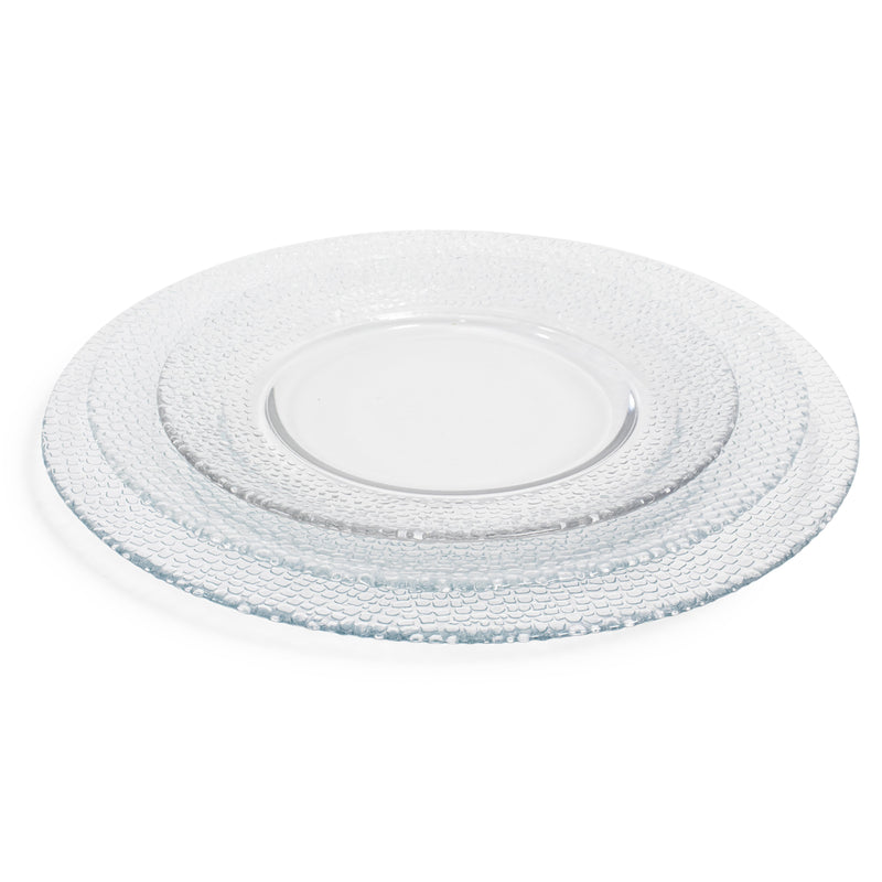 Pebble Glass Dinner 10.5"