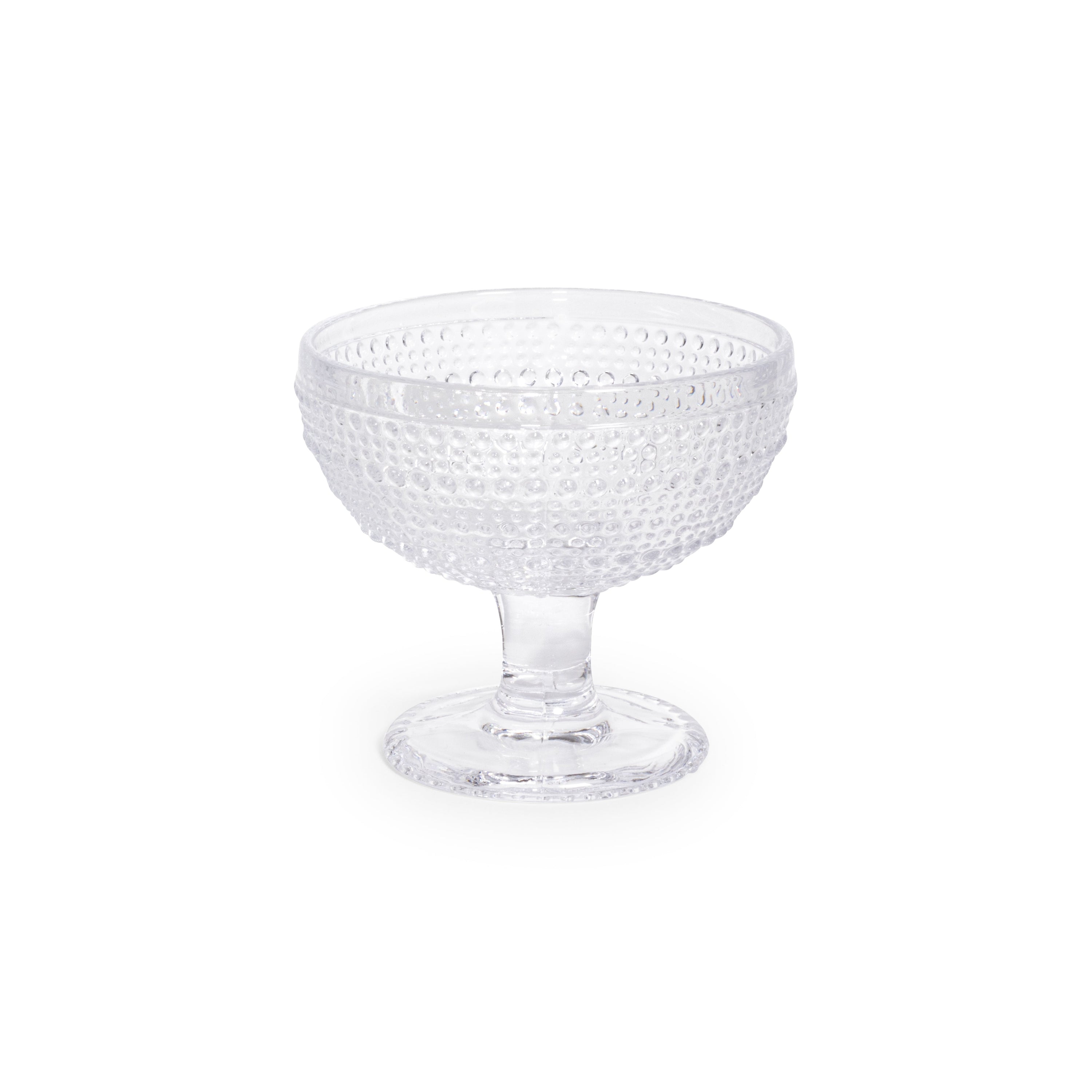 Pebble Glass Regency Dessert Bowl