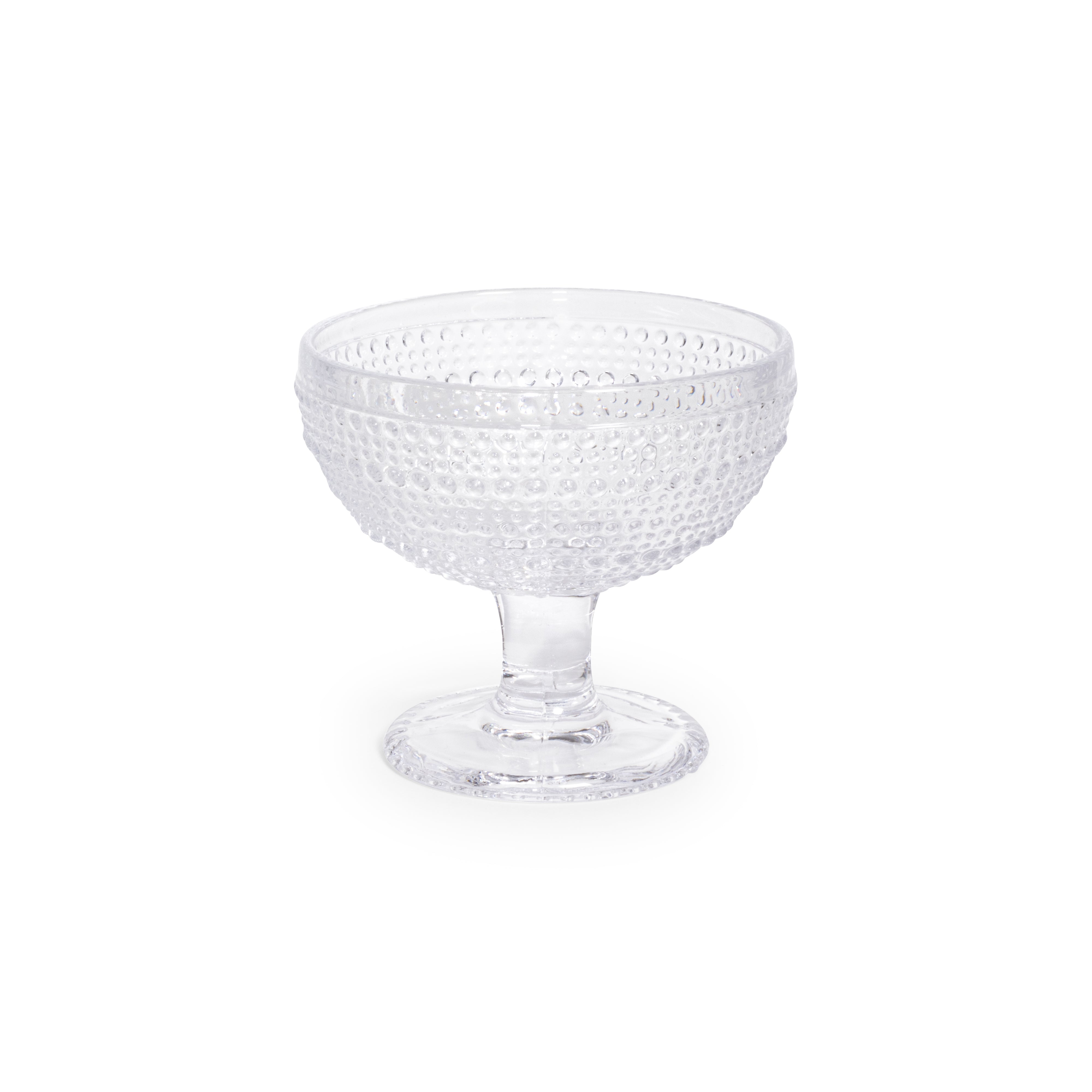 Pebble Glass Regency Dessert Bowl