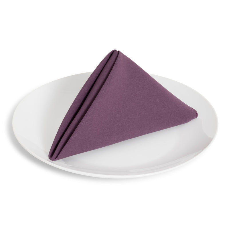Solid Cotton Nouveau Plum Napkin