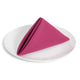 Solid Cotton Nouveau Raspberry Napkin