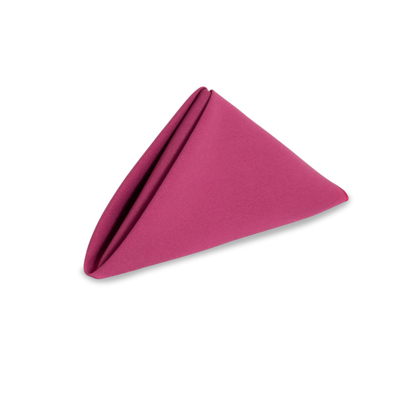 Solid Cotton Nouveau Raspberry Napkin