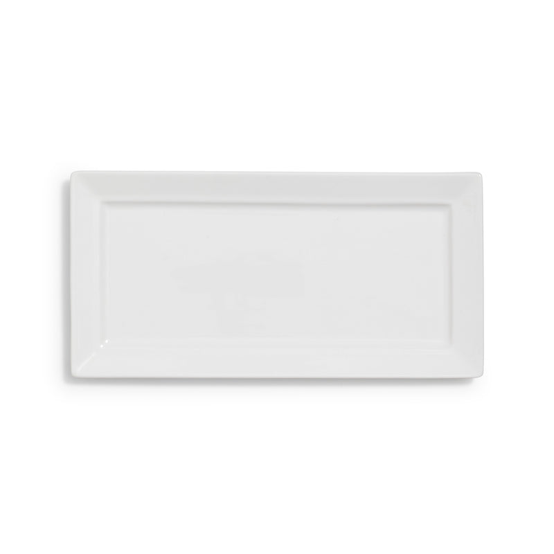 Rectangular White Mod 10"x5"