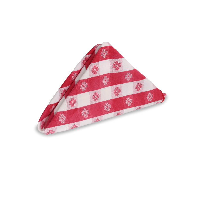 Red and White Tavern Check Napkin