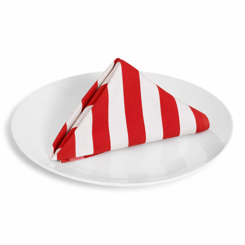 Red Awning Stripe Napkin
