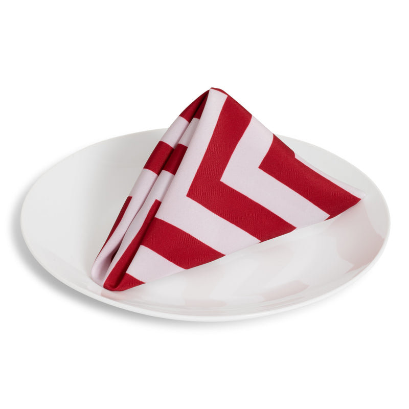 Red Chevron Napkin