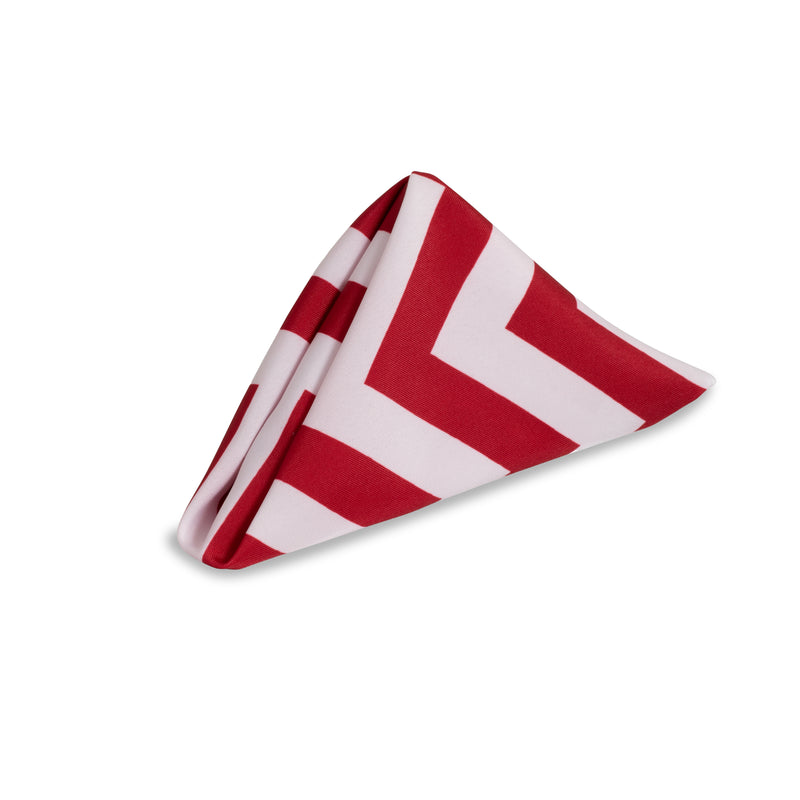 Red Chevron Napkin