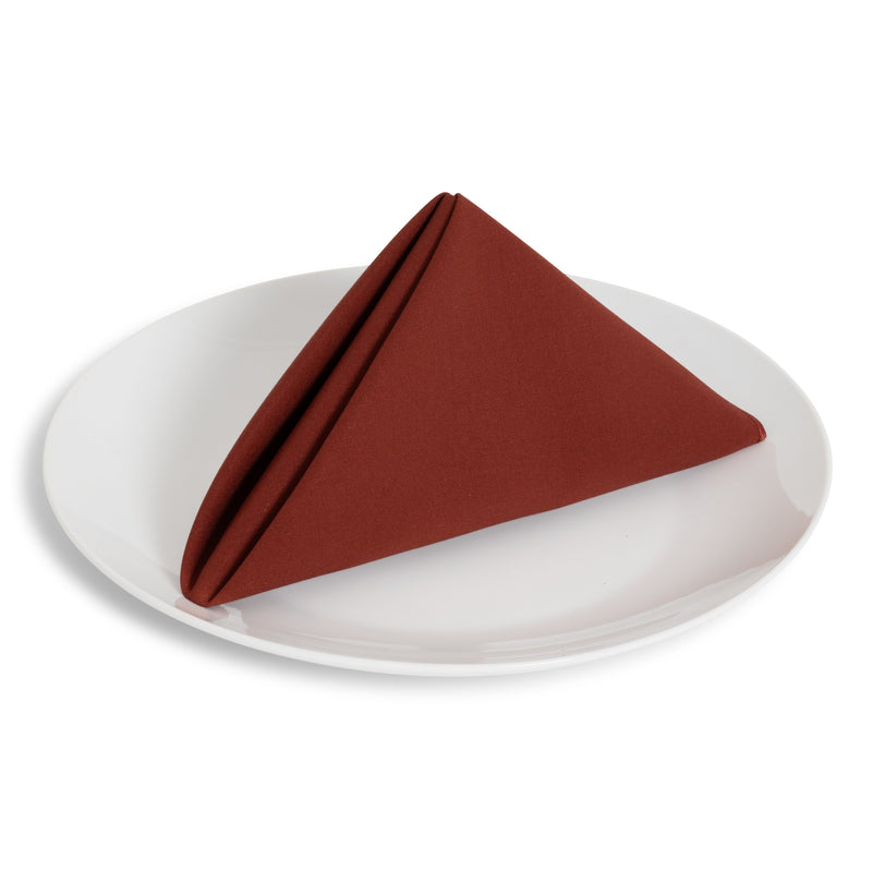 Solid Cotton Nouveau Rust Napkin