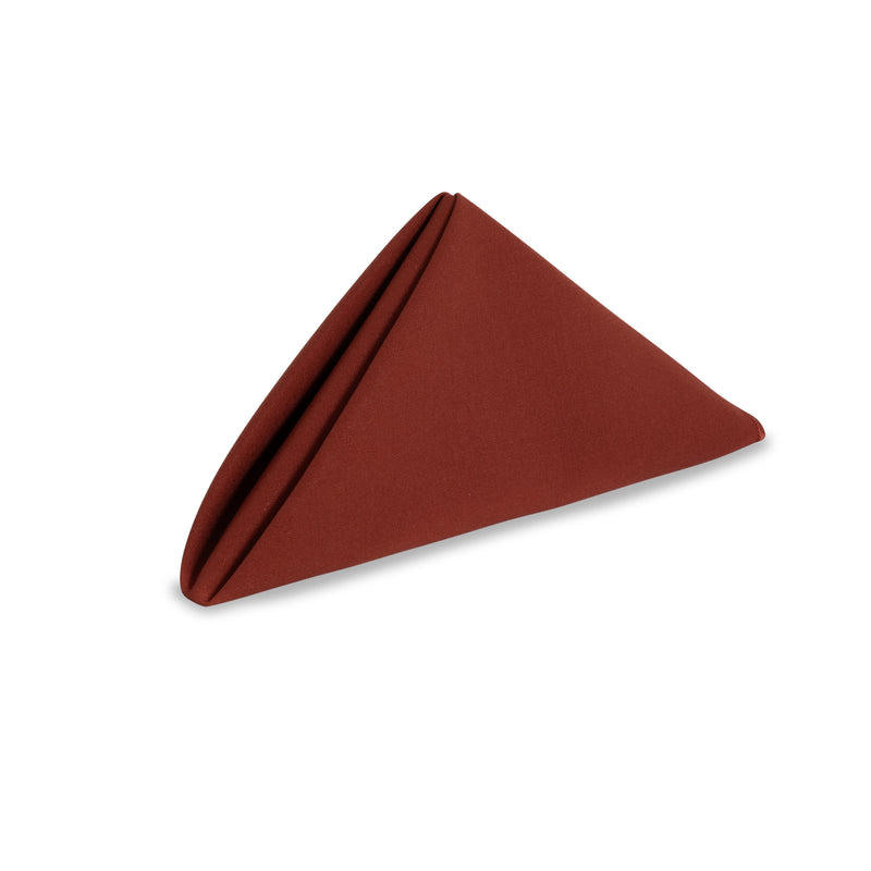 Solid Cotton Nouveau Rust Napkin