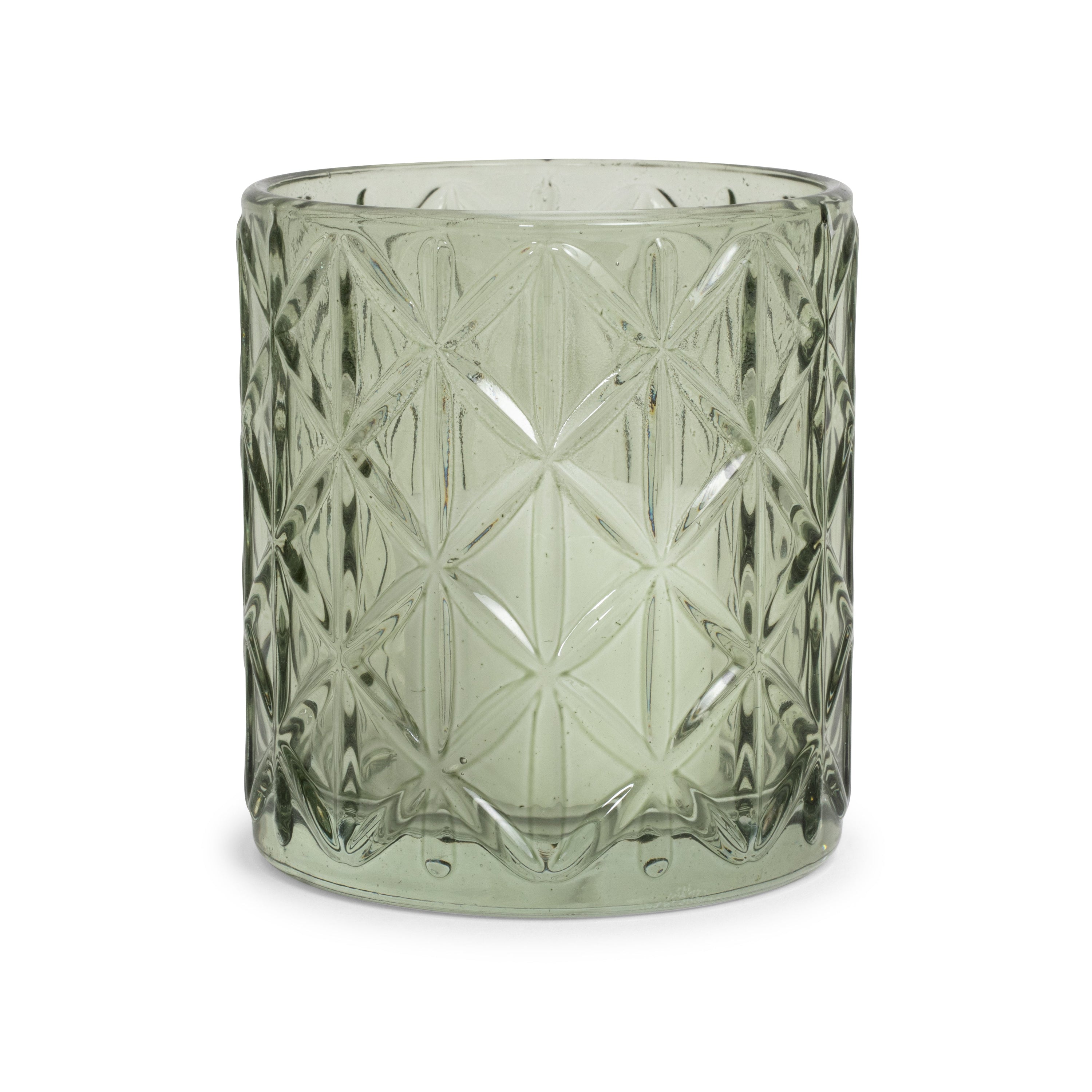 Sage Cut Glass Votive