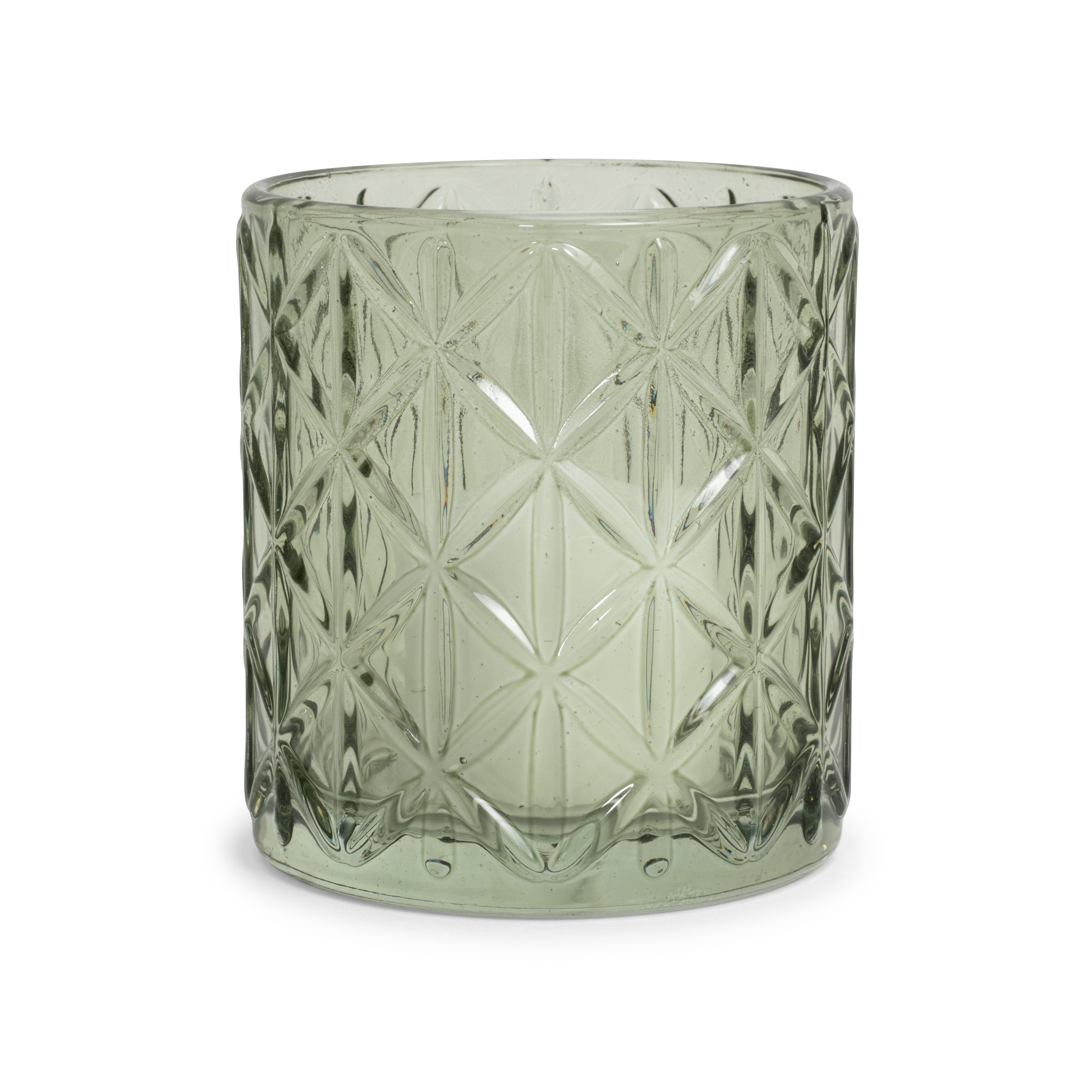 Sage Cut Glass Votive