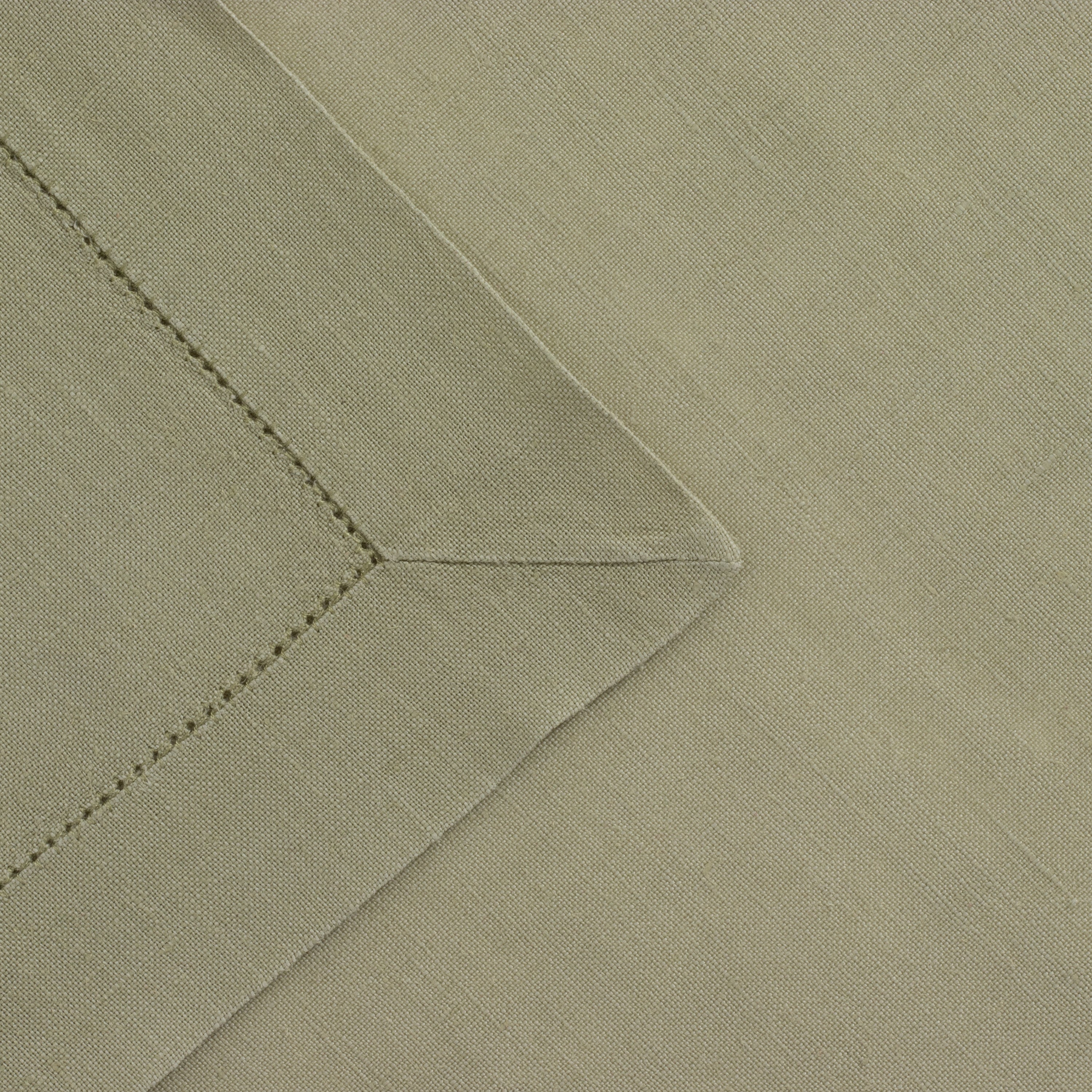 Hemstitched Sage Dinner Napkin