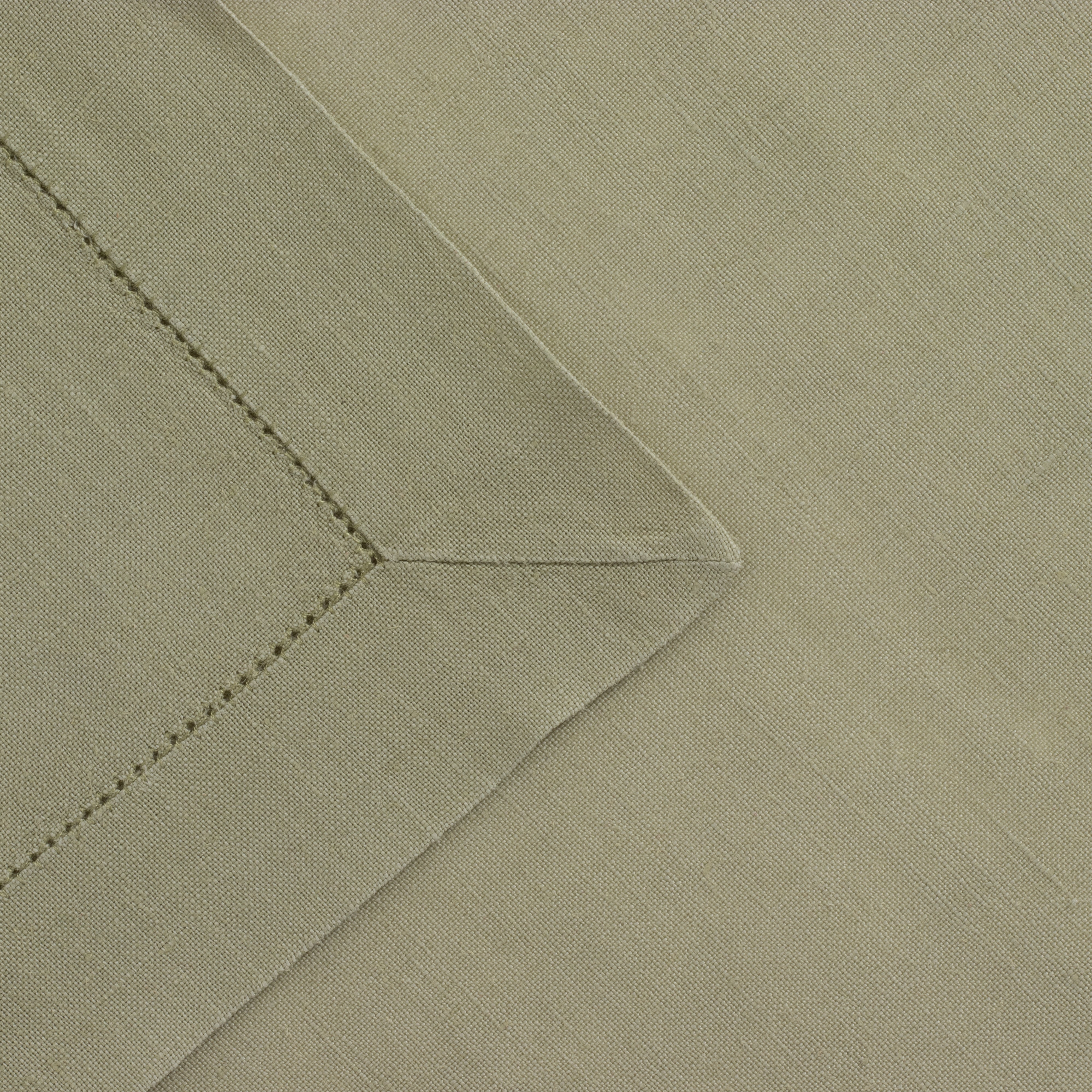 Hemstitched Sage Dinner Napkin