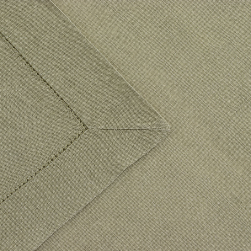 Hemstitched Sage Dinner Napkin