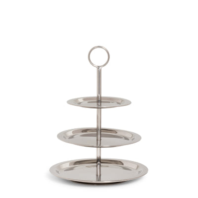 Silver 3-Tier Flat Candy Dish