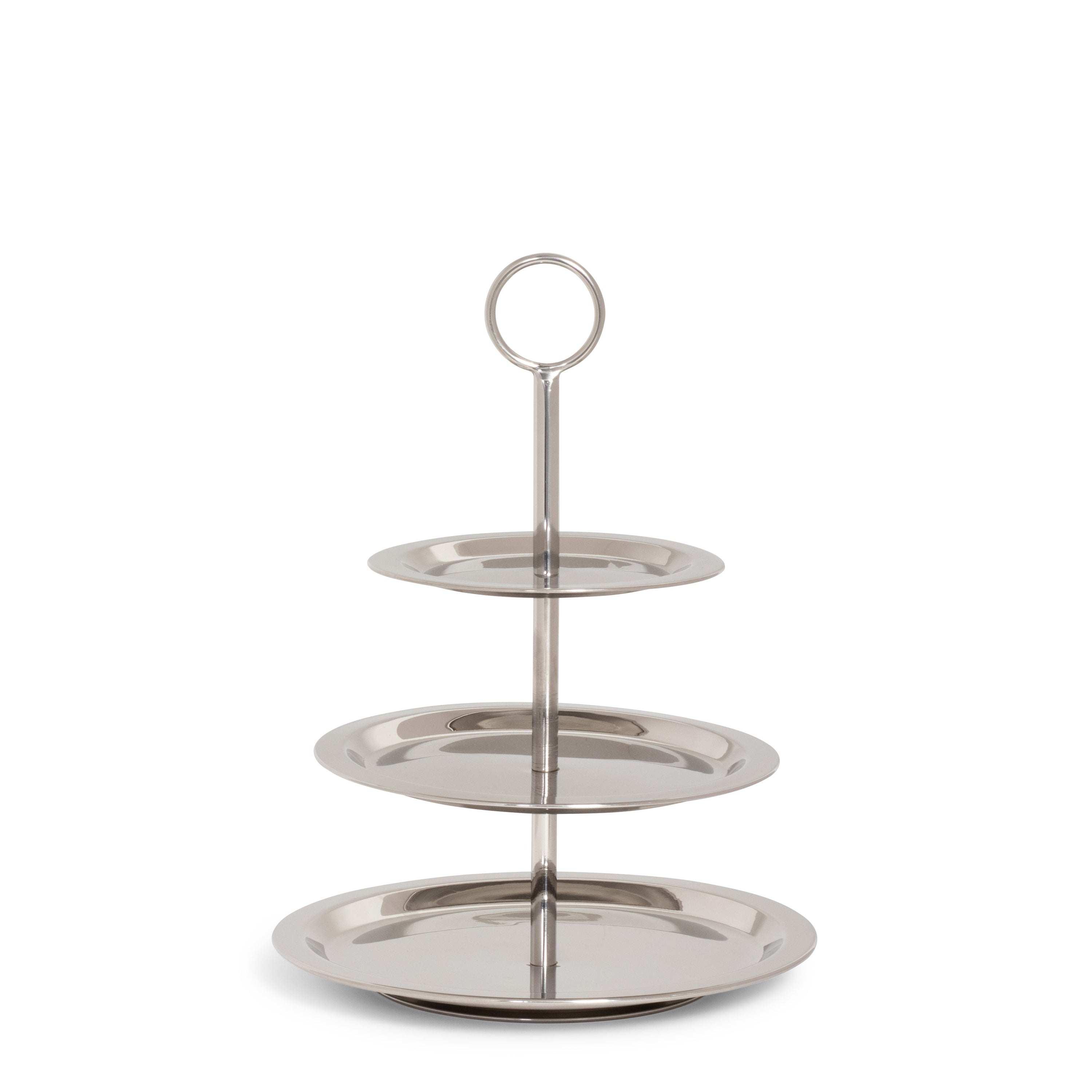 Silver 3-Tier Flat Candy Dish