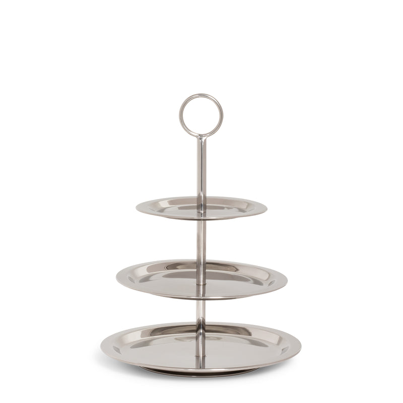 Silver 3-Tier Flat Candy Dish