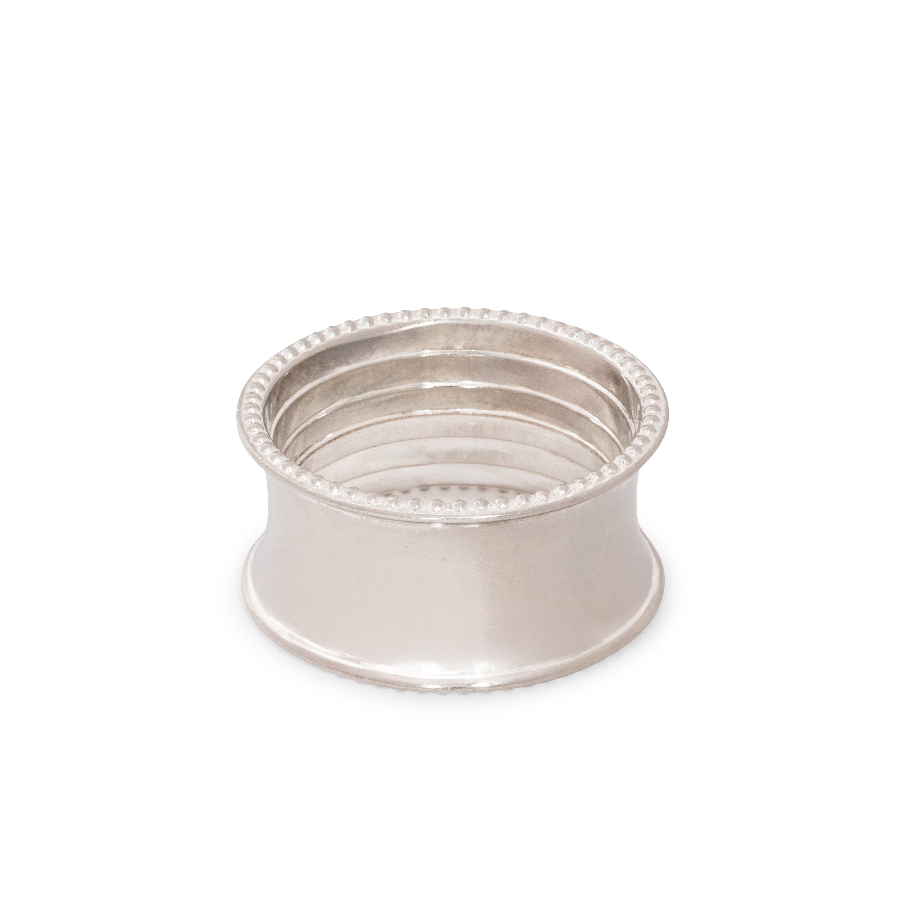 Silver Beaded Napkin Ring